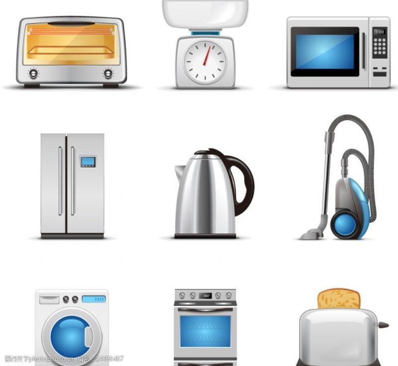 家用電器插畫素材 創意設計與實用價值